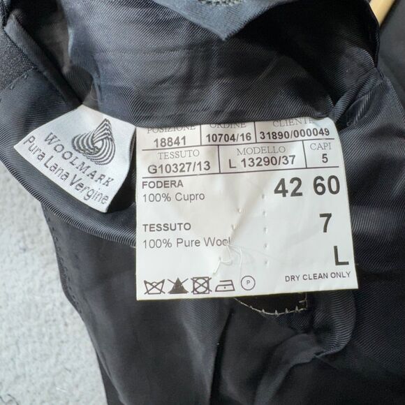 Canali Sport Coat Men 46 Long Gray talian Wool‎ Jacket Blazer 13290 Custom Fit - Picture 4 of 16